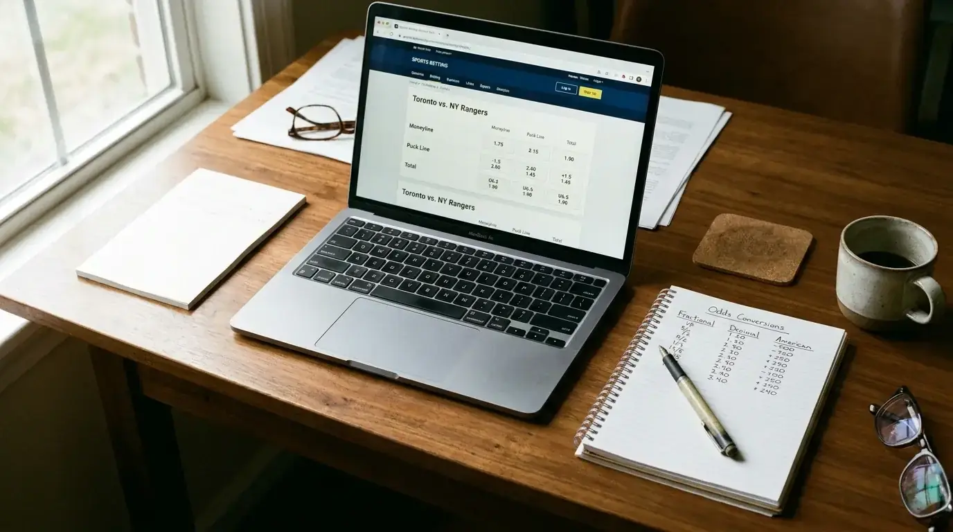 Hockey betting odds guide explaining formats value identification and worked examples