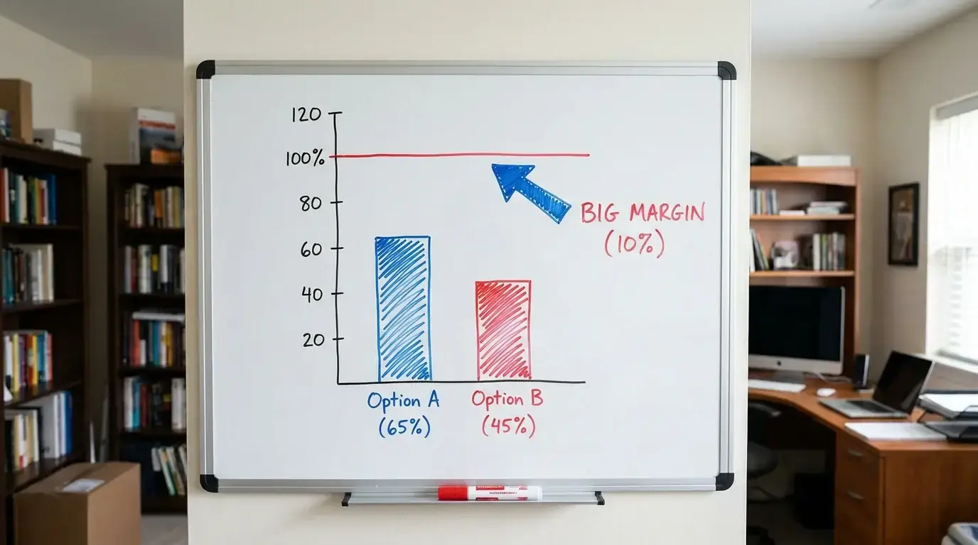Simple chart illustrating bookmaker margin and implied probability in hockey