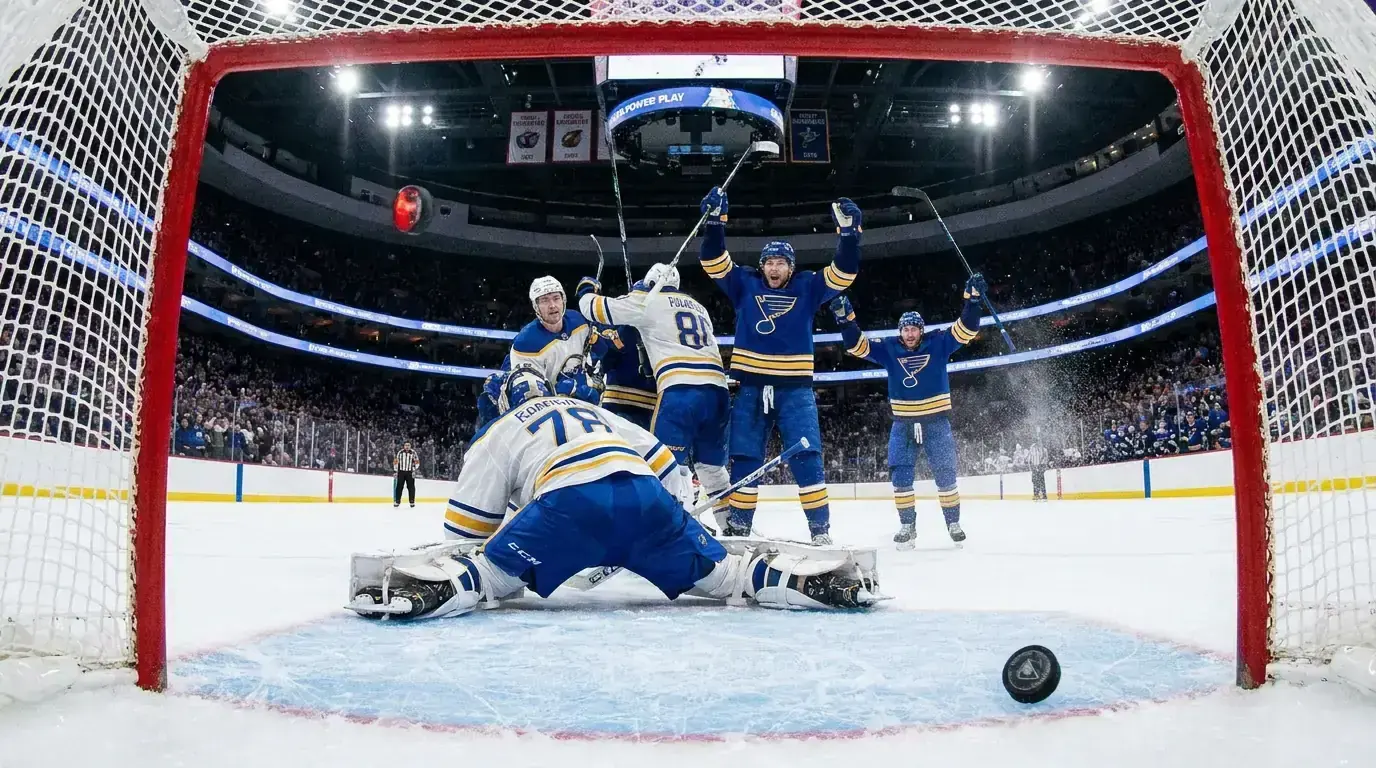 Goal being scored during a power play with the goaltender screened